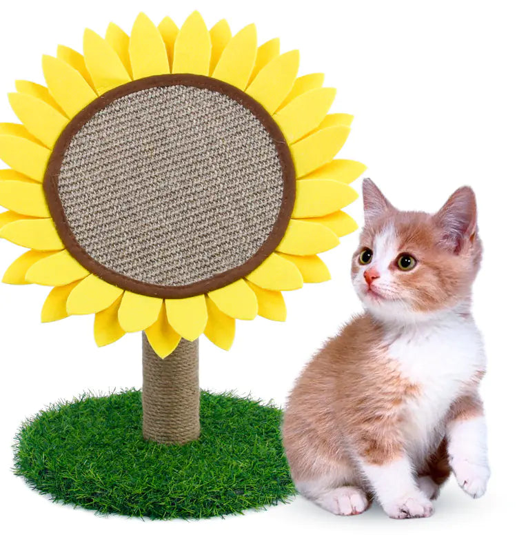 Sunflower Scratch Mat - Cat Play Toy