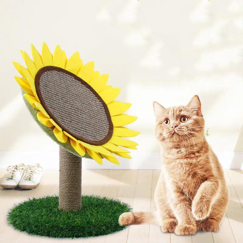 Sunflower Scratch Mat - Cat Play Toy
