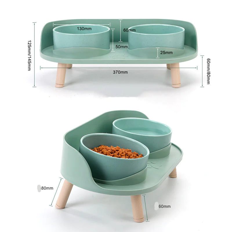 Stable-Elevated Cat Feeder