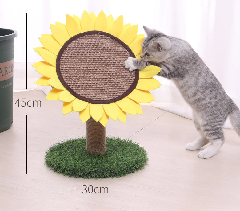 Sunflower Scratch Mat - Cat Play Toy